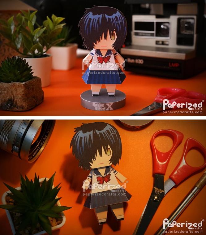 PAPERMAU: Mysterious Girlfriend X - Mikoto Urabe Paper Toy - by Paperized  Crafts